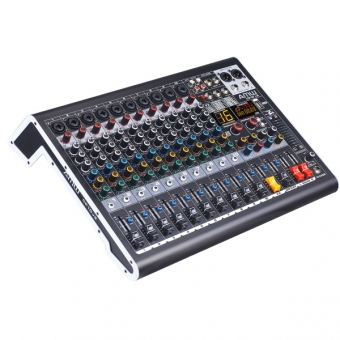 (USADO) AMW CP10 v3 Mesa de Som 10 Canais Efeitos USB Interface Mp3 BT Eq