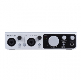 Midiplus Studio 2 Interface de Áudio USB 2x2