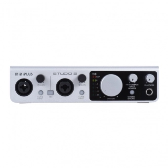 Midiplus Studio 2 Interface de Áudio USB 2x2