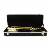 (USADO) Custom Saxofone Soprano Reto Laqueado Si Bemol Bb + Estojo + Acessórios