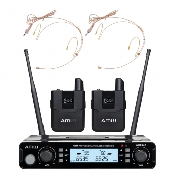 AMW BU250 Kit Microfone Digital Diversity Sem Fio