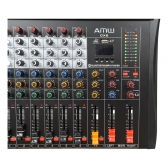 AMW CX6 v3 Mesa de Som 6 canais USB BT EFX PFL Eq 3 Bandas