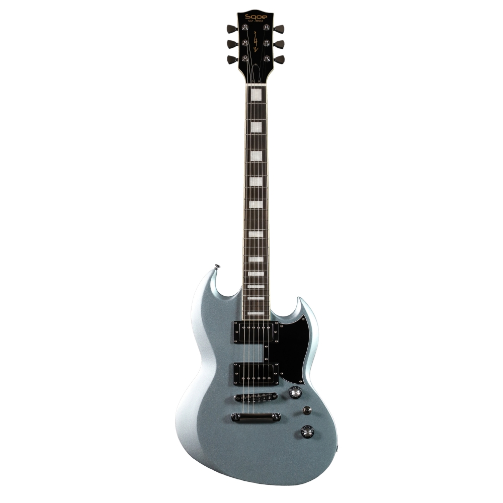 AMW SESG450 Silver Guitarra SG Mogno HH Alnico by SQ Guitars