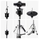 (USADO) AMW ED11 Pro Bateria Eletrônica All Mesh Dual Real Hi Hat Condução Tri zone Pratos Dual