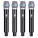 AMW AU4000 v3 Microfone Sem Fio 4 Canais UHF Digital + Case