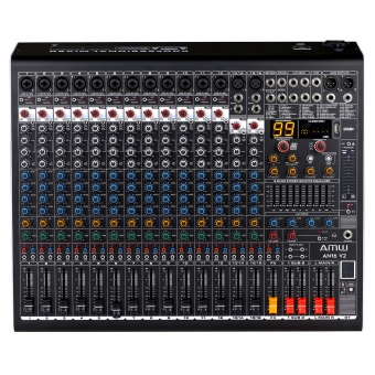 AMW AN16 v3 Mesa de Som 16 Canais com 4 saídas Auxiliares DSP 99 EFX BT Interface