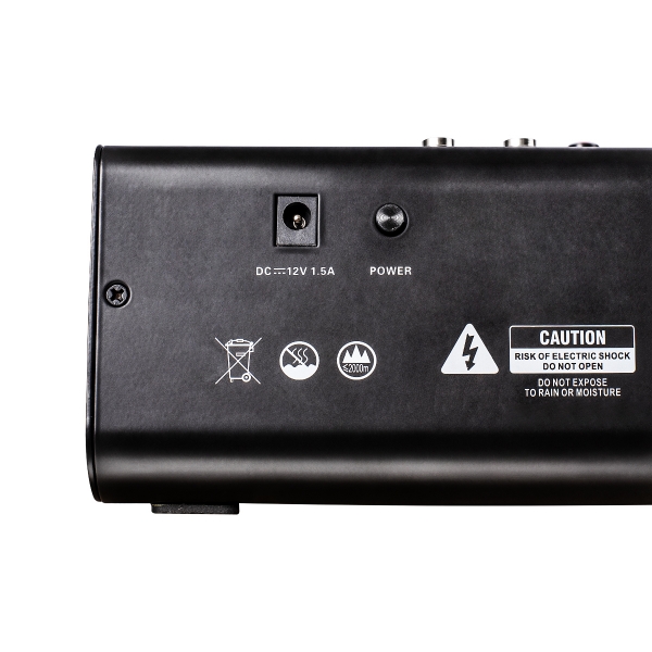 AMW MX4 v2 Mesa de Som 4 Canais Com USB Interface BT 16 Efeitos DSP
