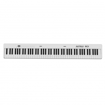 AMW PC1 White Piano Digital Dobravel 128 Timbres + Acessórios