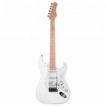 AMW SEST600 White Guitarra Stratocaster HSS Roast Maple by SQ