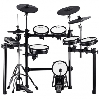 AMW ED11 Pro Bateria Eletrônica All Mesh Dual Real Hi Hat Condução Tri zone Pratos Dual