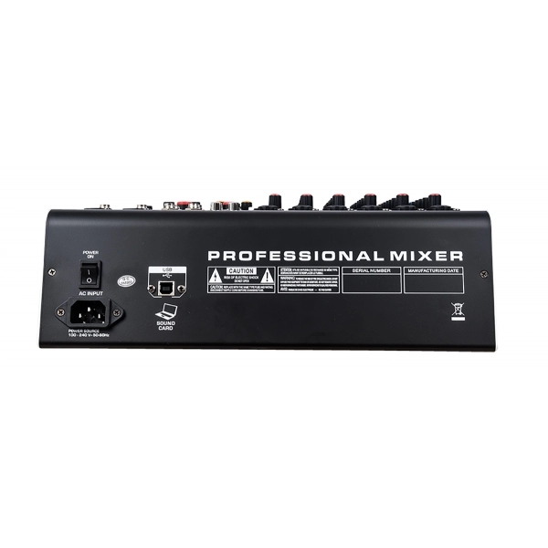 Amw Pm6 v2 Fx Mesa De Som 6 Canais 99 Efx DSP Interface USB Eq