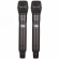 (USADO) AMW AU500 v2 Microfone sem fio Duplo Digital Multibanda UHF Rack + Estojo 1R 2M