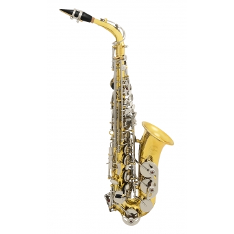 Amw Custom ALS13 - Saxofone Alto Corpo Laqueado e Chaves Niqueladas ( Dois Tons )
