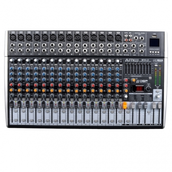 (USADO) AMW M16 Fx v3 Mesa de Som 16 Canais com EFX BT Player Sub Out e Interface !
