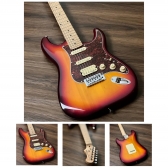 AMW SEST250 Cherry Burst Guitarra Stratocaster HSS By SQOE