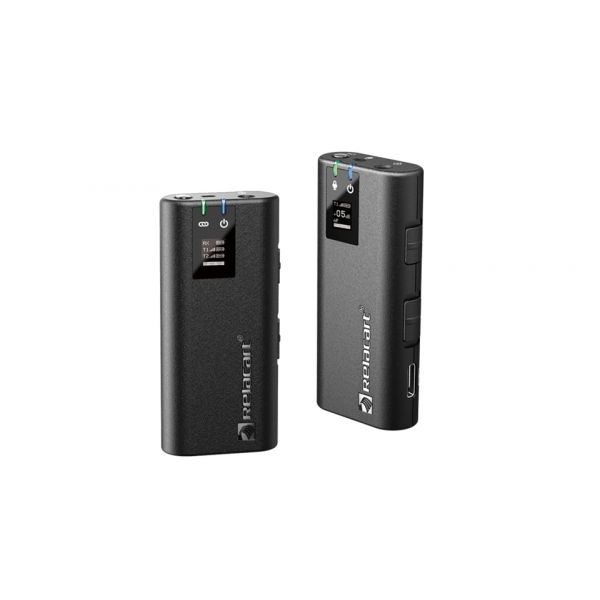 Relacart MC2 Microfone sem fio Digital 2.4G Câmera compacto