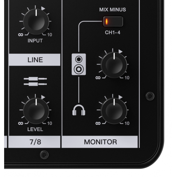 AMW MIXX 8.6 Mesa de Som Digital 8 Canais USB EFX Comp Eq