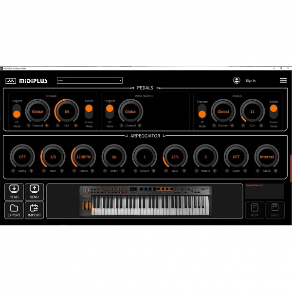 AMW Midiplus X8 Max Teclado Controlador e Sintetizador 88 Teclas Alto Nível