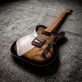 AMW SETL550 Guitarra Telecaster Clear Black Ponte Wilkinson by SQ Guitars