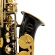 Amw Custom ALS61 Saxofone Alto Corpo Preto com Tubo interno Dourado e Chaves Laqueadas