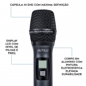 AMW AU5000 v2 Microfone sem fio 4 Canais Digital + Case