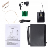AMW BU50 Microfone Sem Fio Bodypack UHF Digital Auricular Bege 120 1B 1A