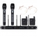 AMW BM5000 Microfone sem Fio 4 Canais UHF Digital de Mão + Auricular