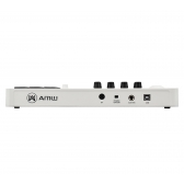 AMW Master 25 White Teclado Controlador Midi 9 PADs 8 Knobs Visor OLED