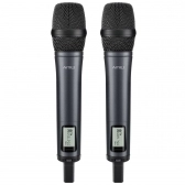 AMW AU600 Microfone sem fio digital UHF Duplo + Case