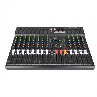 AMW GX12 Pro Mesa de som 12 Canais 99 EFX DSP Interface USB Rec Aux