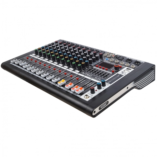 AMW AJ12 Mesa de som 12 Canais EFX High End BT Interface USB