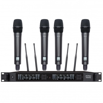 AMW AU6000 v2 Microfone sem fio Rack 4 canais Digital + Estojo