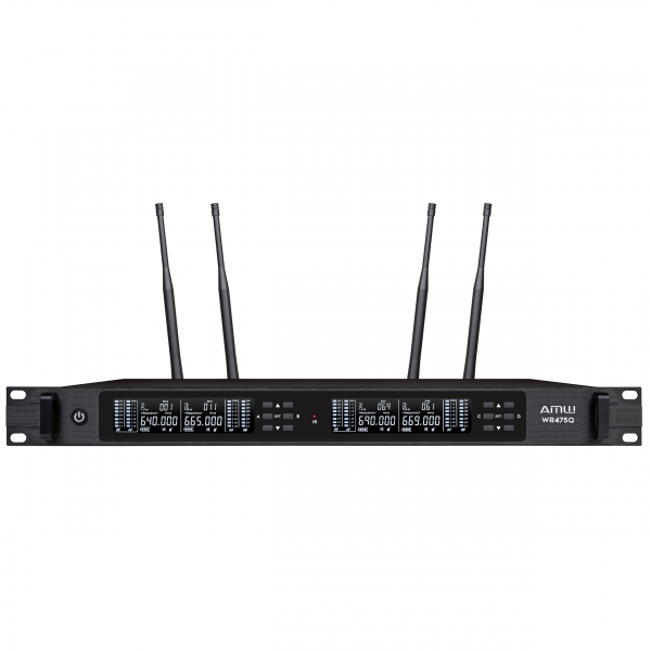 AMW AU6000 v2 Microfone sem fio Rack 4 canais Digital + Estojo