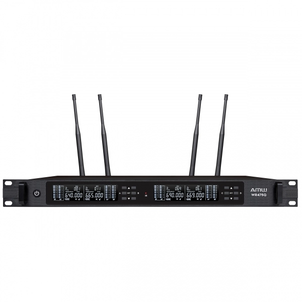 AMW AU6000 v2 Microfone sem fio Rack 4 canais Digital + Estojo