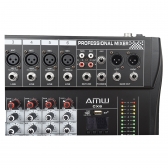 AMW CX6 v3 Mesa de Som 6 canais USB BT EFX PFL Eq 3 Bandas