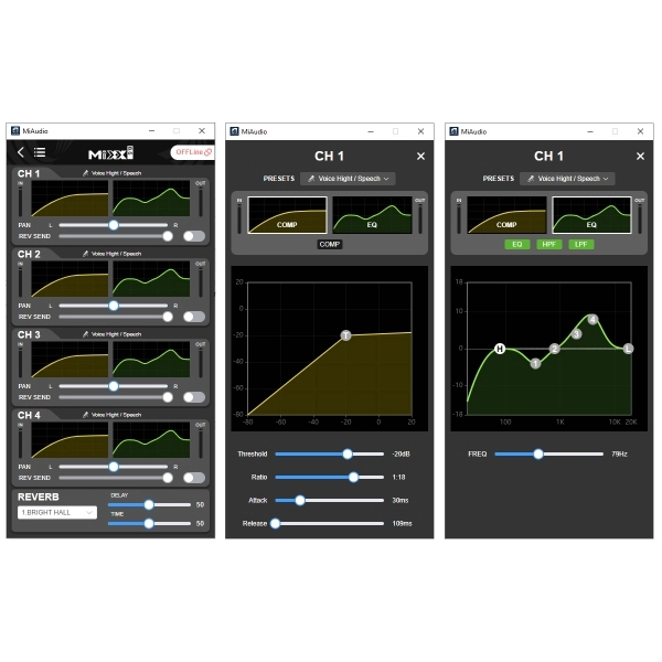 AMW MIXX 8.6 Mesa de Som Digital 8 Canais USB EFX Comp Eq