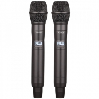 AMW AU500 v2 Microfone sem fio Duplo Digital Multibanda UHF Rack + Estojo 1R 2M