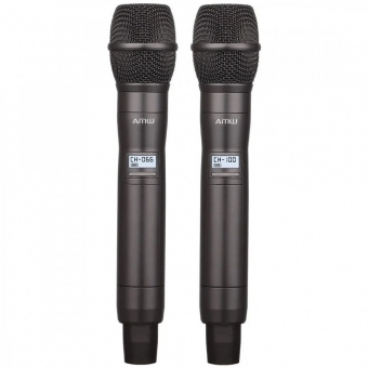 AMW AU500 v2 Microfone sem fio Duplo Digital Multibanda UHF Rack + Estojo 1R 2M