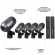 AMW DMK7 Kit Premium Com 7 Microfones Bateria Em Metal + Estojo