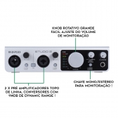 Midiplus Studio 2 Interface de Áudio USB 2x2