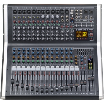 AMW AX16 v2 Mesa de Som 16 Canais Processador de Efeitos Hi End USB Compressor 100mm