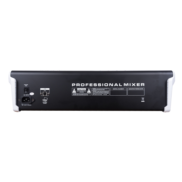 AMW Q12 v3 Mesa de Som 12 Canais Combo 99 Efx Dsp 2 Aux Hi-Z Interface USB Eq BT