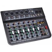 AMW AM7 v2 Mesa de Som 7 Canais 5 XLR Mp3 Efx Bt Interface de áudio USB