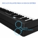 (USADO) AMW PD1 Black Piano Digital Dobrável com 88 Teclas e Acessórios !
