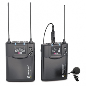 Relacart Cr2 ONE CLIP Microfone Sem Fio lapela Duplo Uhf Câmera Uwp ( CR + 2X CP )