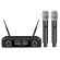AMW AU120 v2 Microfone sem fio Duplo de Mão Digital UHF Diversity + Estojo
