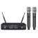 AMW AU140 v2 Microfone sem fio Duplo de Mão Digital UHF Diversity + Estojo