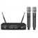 AMW AU140 v2 Microfone sem fio Duplo de Mão Digital UHF Diversity + Estojo