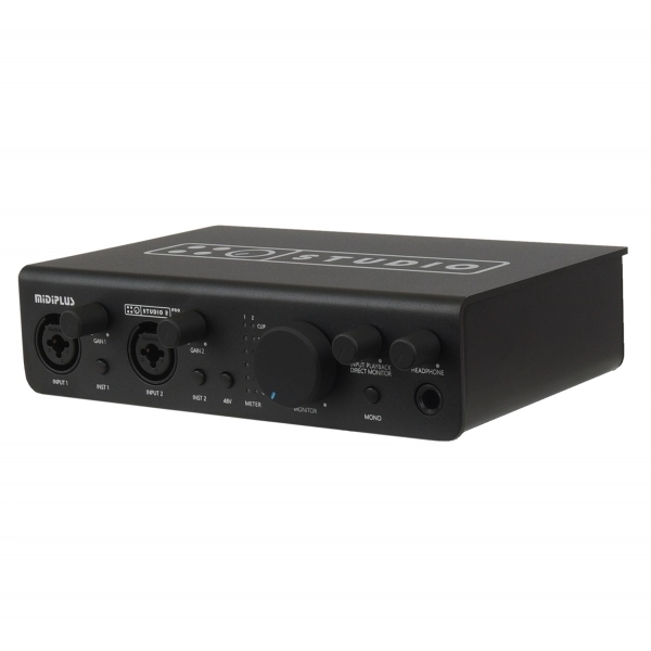 Midiplus Studio 2 Pro Black Interface de Áudio USB 2x2