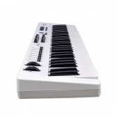 (USADO) AMW P61X White Teclado Controlador Midi USB com 61 Teclas PADs Faders e Knobs